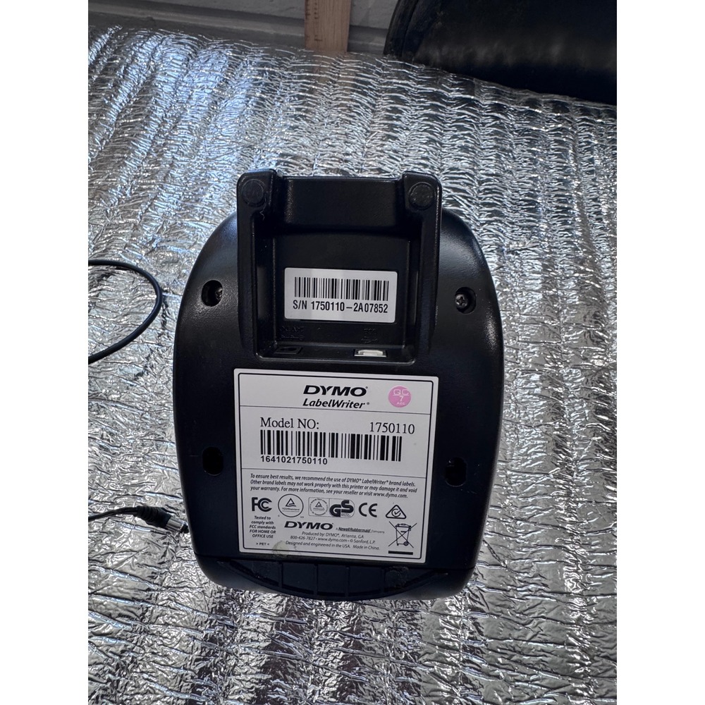 DYMO LabelWriter 450 Thermal Label Printer Model 1750110 Black Silver